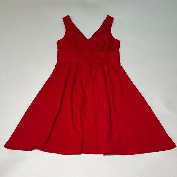 Victoria Secret Size 2 Dress Red V Back Ties Bow - Picture 3 of 12